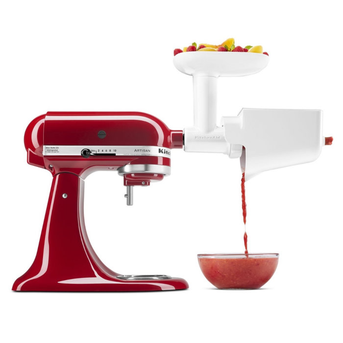 kitchenaid fruit & vegetable strainer set with food grinder attachment